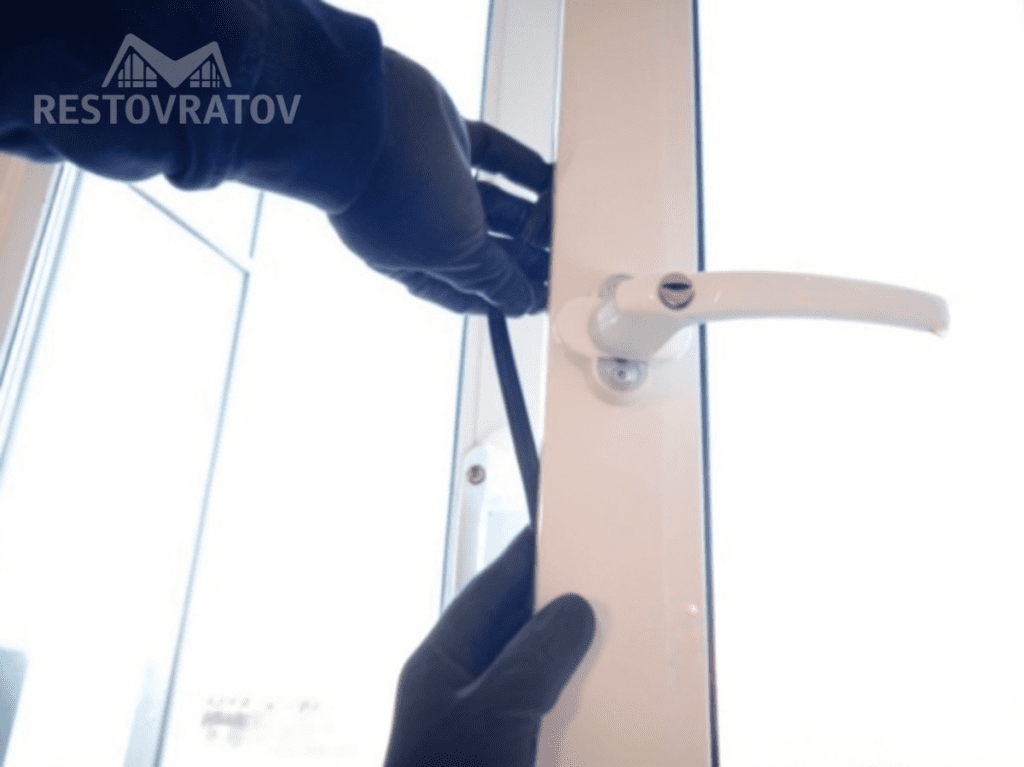 Замена уплотнителя на пластиковых окнах , обслуживание окон Замена уплотнителя на пластиковых окнах , обслуживание окон